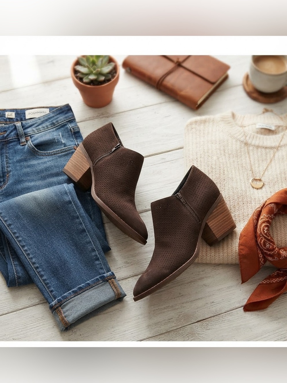 Brown Ankle Booties